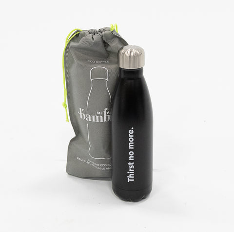 Thirst No More Bottle by TBN UK (Black Flask)