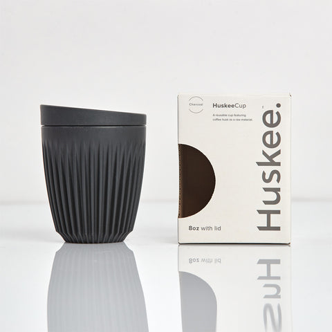 Huskee Cup - Sustainable Coffee Cup with Lid